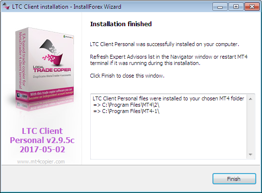 LTC Client EA Installed Successfully